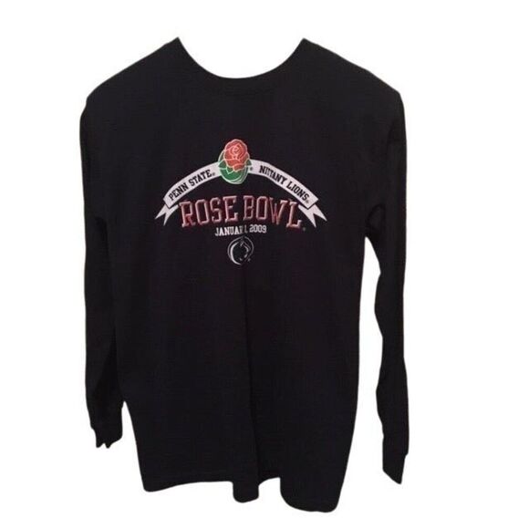 PENN STATE NITTANY LIONS 2009 ROSE BOWL SIZE MEDIUM LONG SLEEVED T-SHIRT - Picture 1 of 2